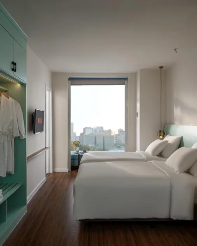 Twin Room with View — M Village Hotel Tao Đàn Park, a brand of Modern Village Lifestyle